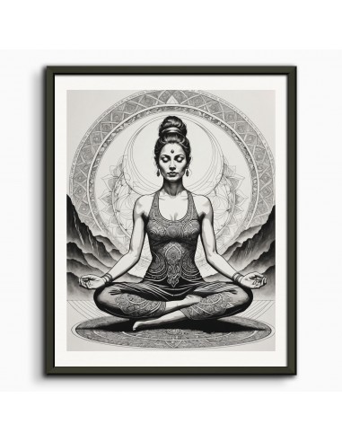 Line Art, Yoga - Poster de l' environnement