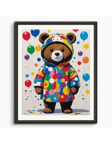 Contemporary Japanese kawaii artist, bear in costume plays - Poster à prix réduit toute l'année