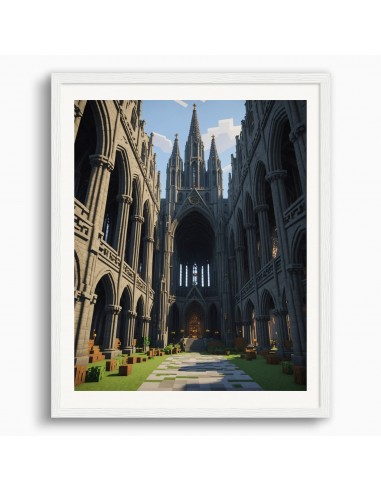 Minecraft, Cathédrale - Affiche Vous souhaitez 