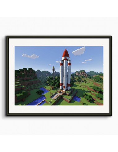 Minecraft, Fusée spatiale - Affiche vente chaude votre 