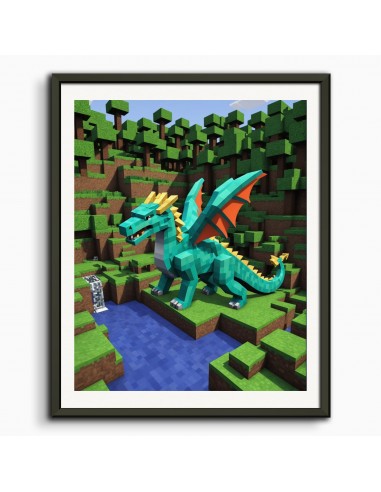 Minecraft, Dragon - Affiche ou a consommer sur place