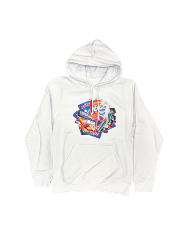 Hoodie pochette album Gallagher Squire - blanc français