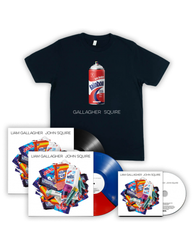 T-Shirt bleu marine bombe de peinture Just Another Rainbow + choix d'album la colonne vertébrale